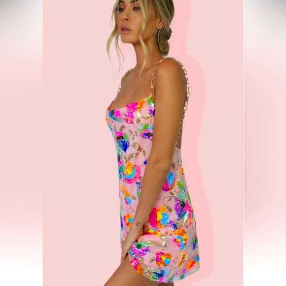 Sequin Backless Mini Dress - Picture 3 of 7